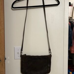 Rough & Tumble MARSDEN Distressed Espresso Leather Crossbody